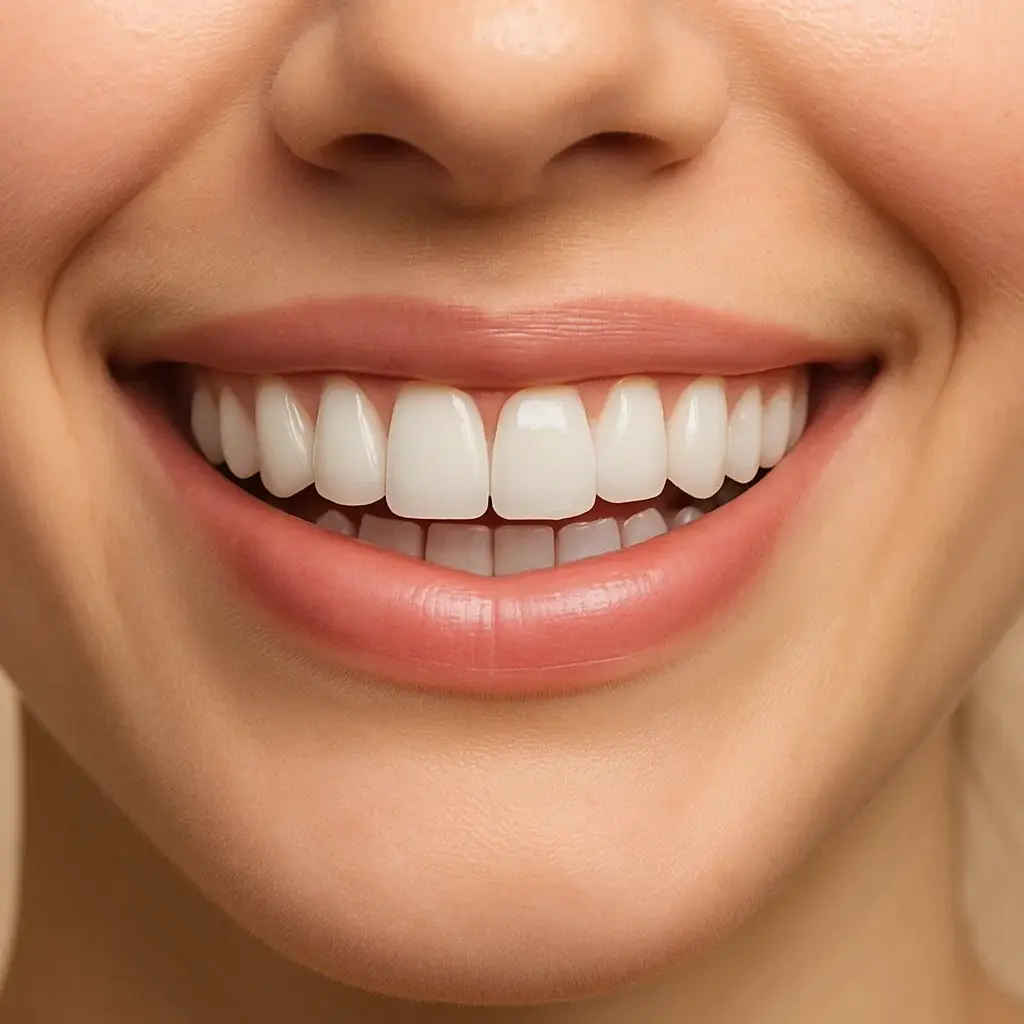 Perfect smile close-up